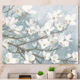 Blue on Grey Blossoms