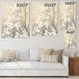 Brown onn Grey Blossoms