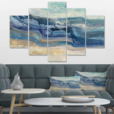 Coast Blue Sea Waves Watercolour Multi-Panels