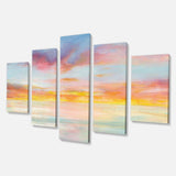 Pastel Pink And Blue Clouds Multi-Panels