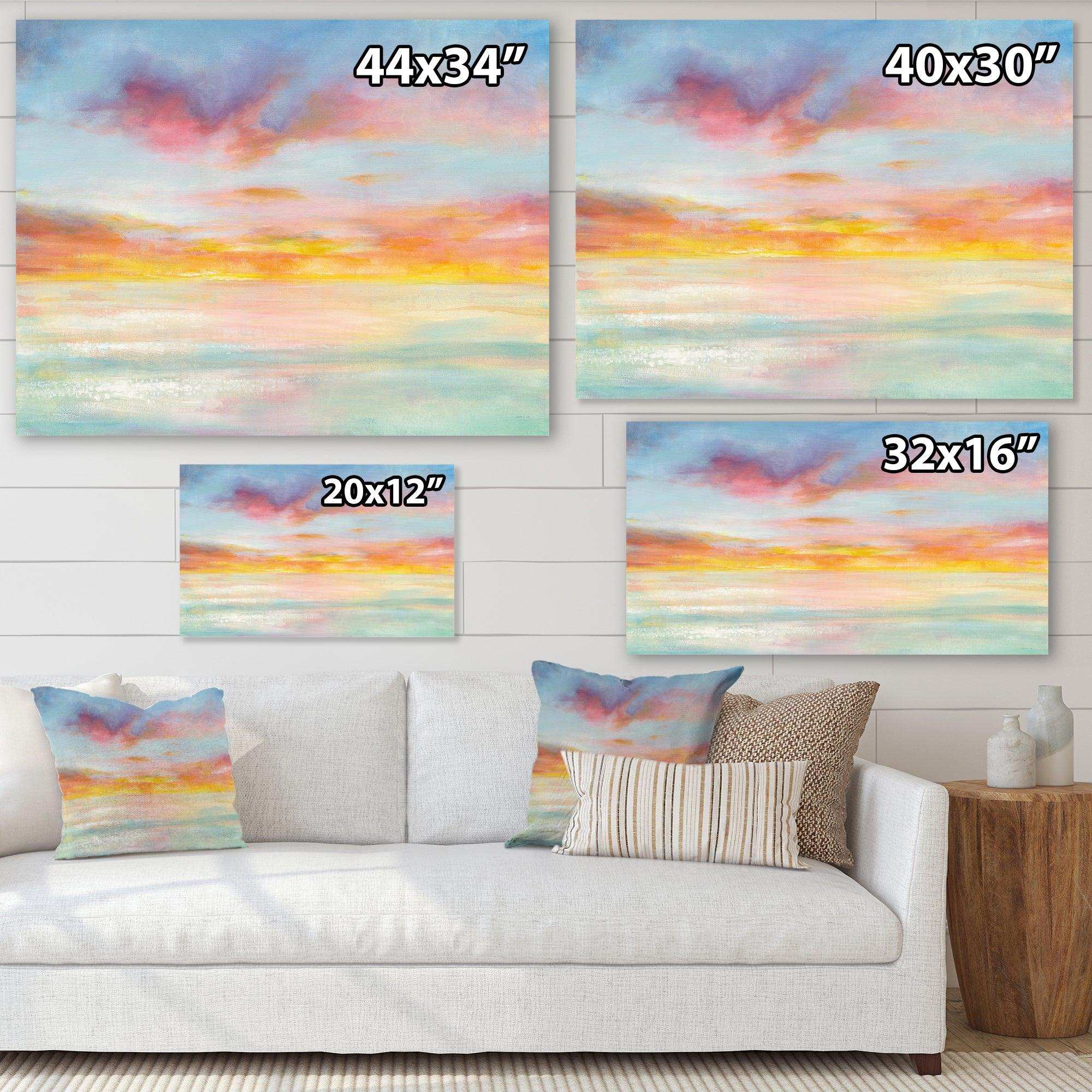 Pastel Pink And Blue Clouds