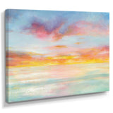 Pastel Pink And Blue Clouds