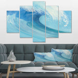 Ocean Wave with White Foam Multi-Panels