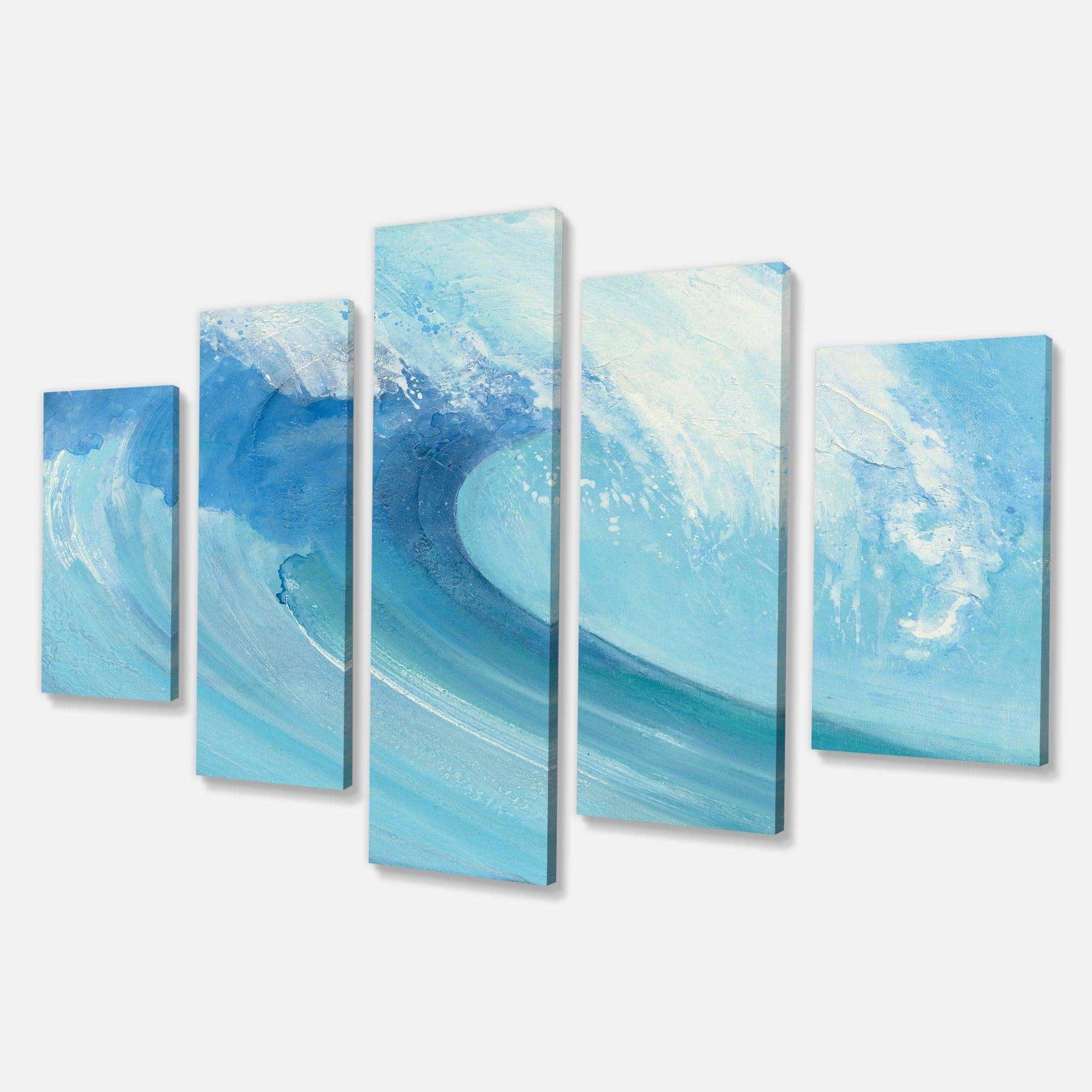 Ocean Wave with White Foam Multi-Panels