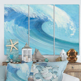 Ocean Wave with White Foam Multi-Panels