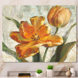 Parrot Tulips I on Ivory
