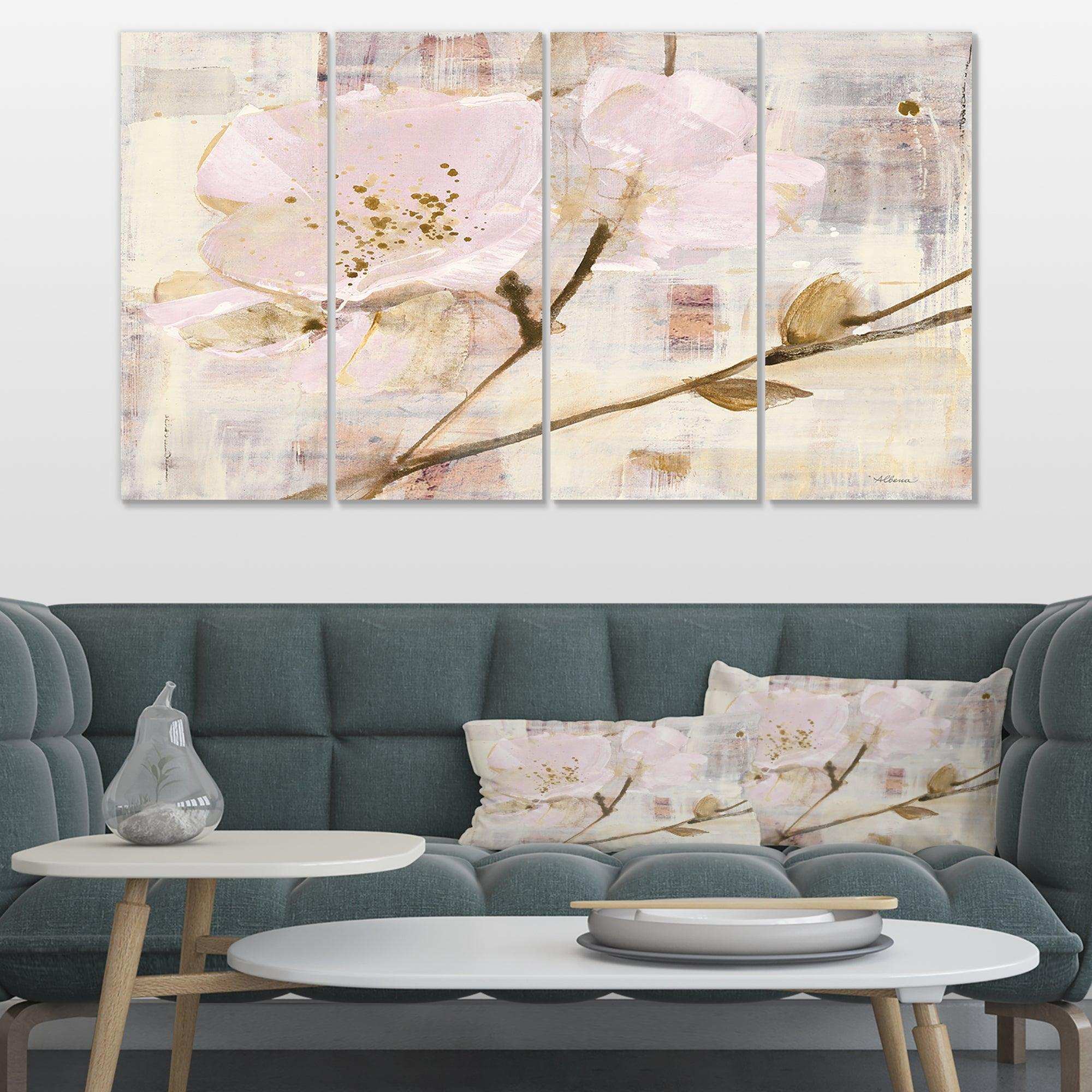 Elegance I Pink Multi-Panels