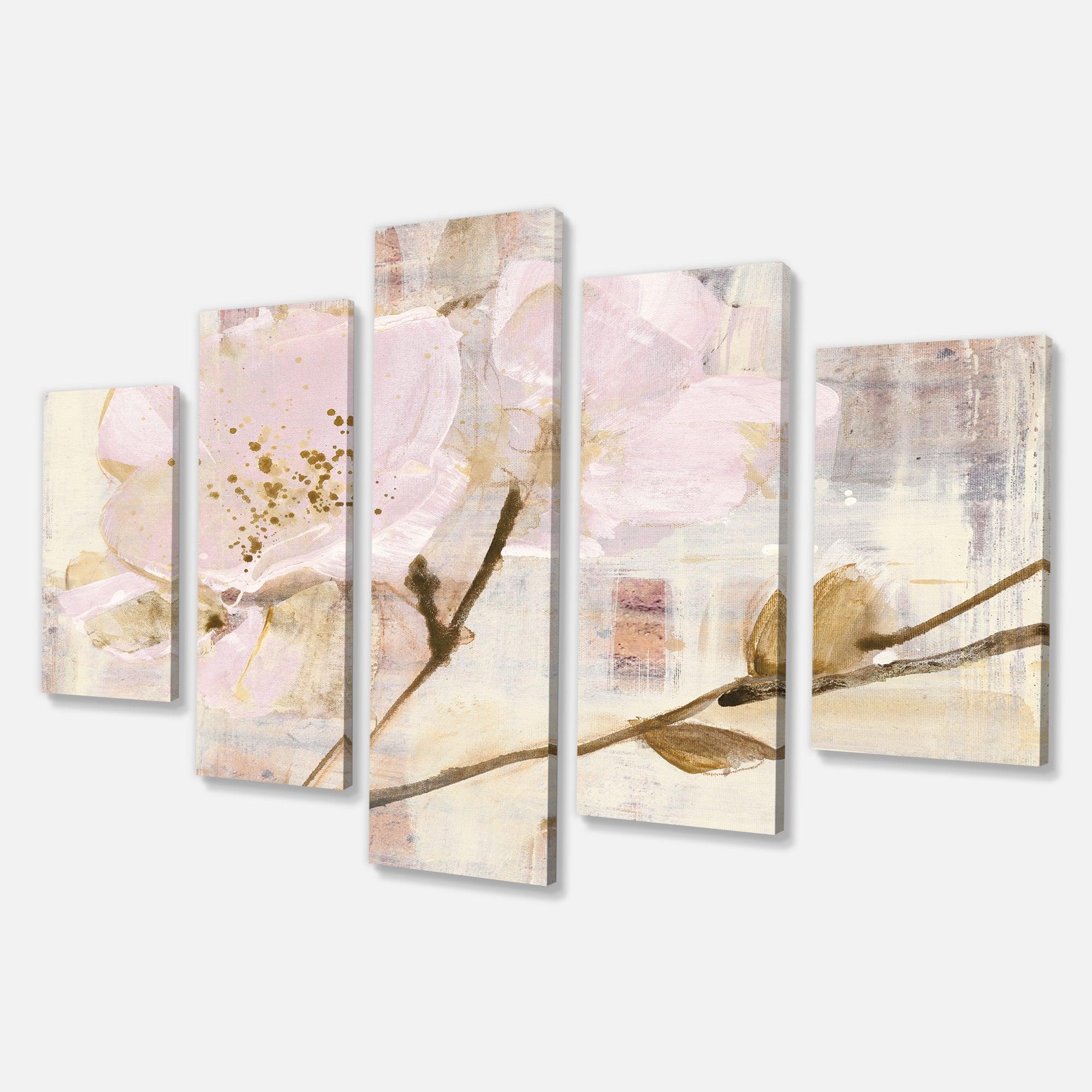 Elegance I Pink Multi-Panels
