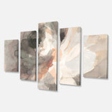 Abstract Peony Grey Multi-Panels 60x32