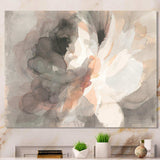 Abstract Peony Grey Canvas Canvas