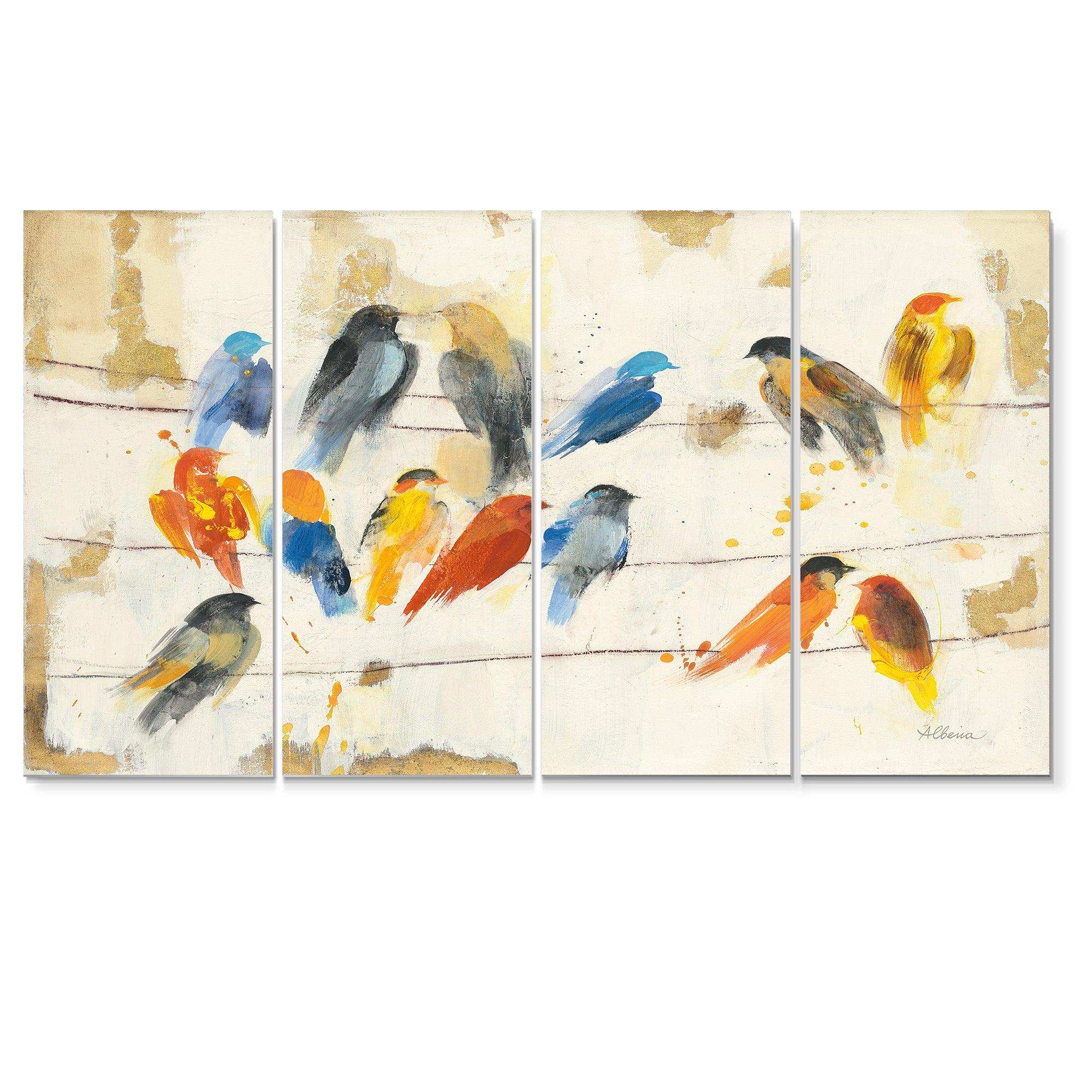 Multicolor Bird Meeting Multi-Panels