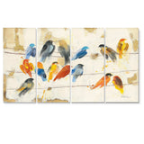 Multicolor Bird Meeting Multi-Panels