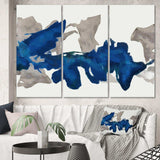 Gouache Sapphire on Gray