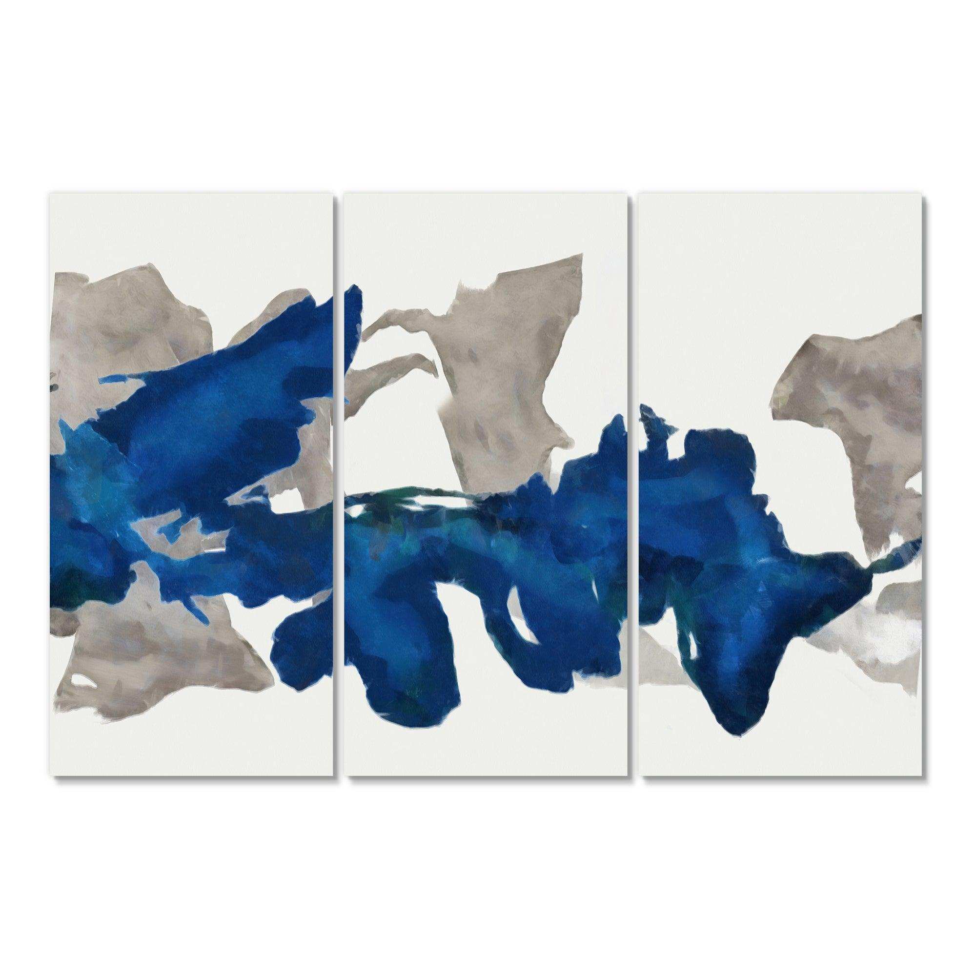 Gouache Sapphire on Gray