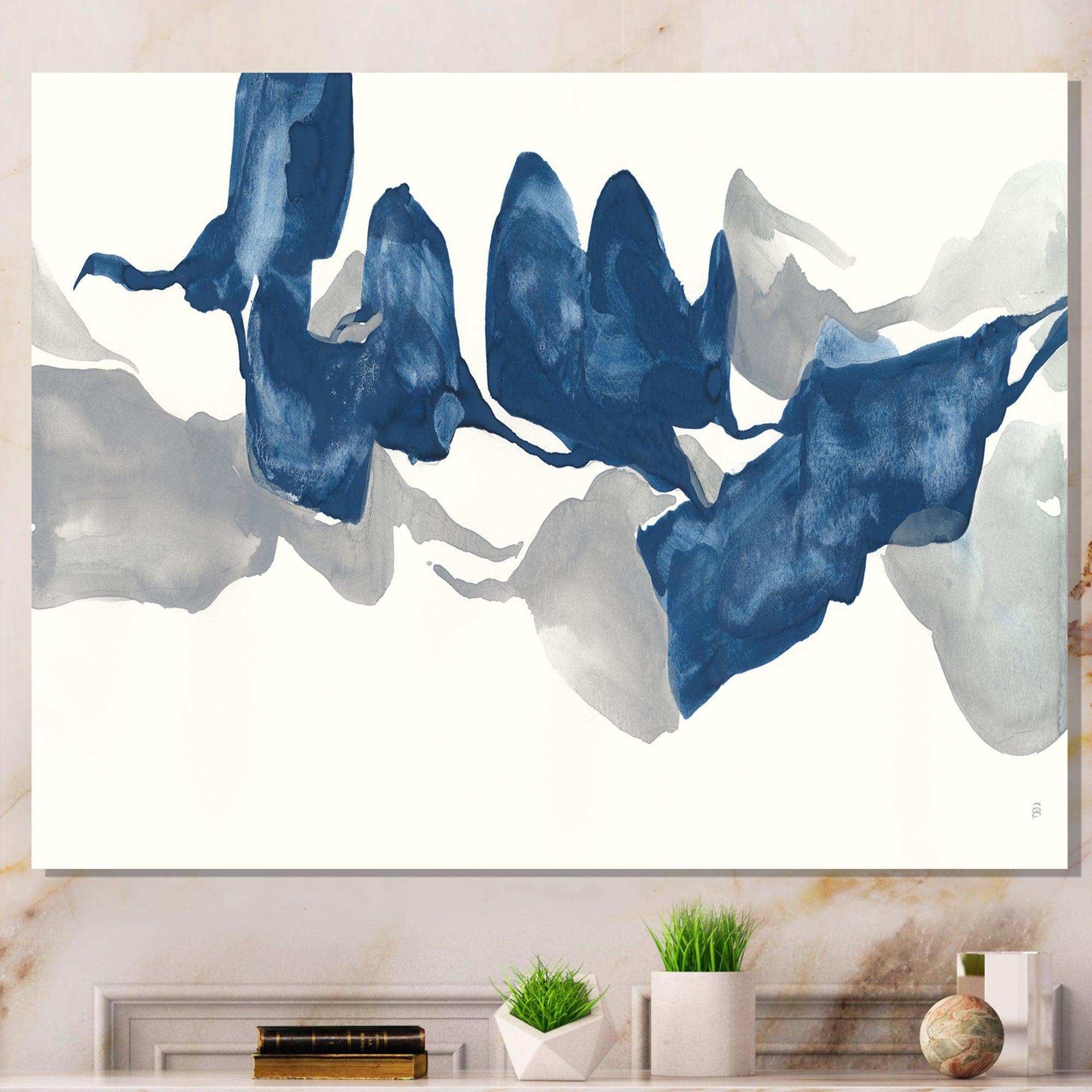 Gouache Sapphire on Gray