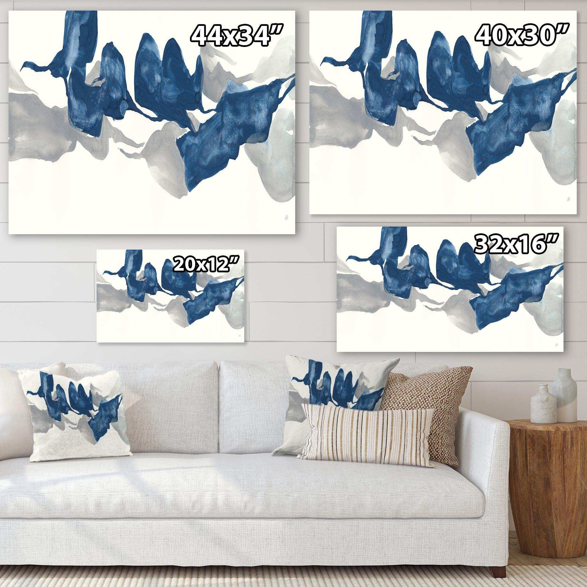 Gouache Sapphire on Gray