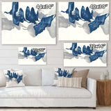 Gouache Sapphire on Gray