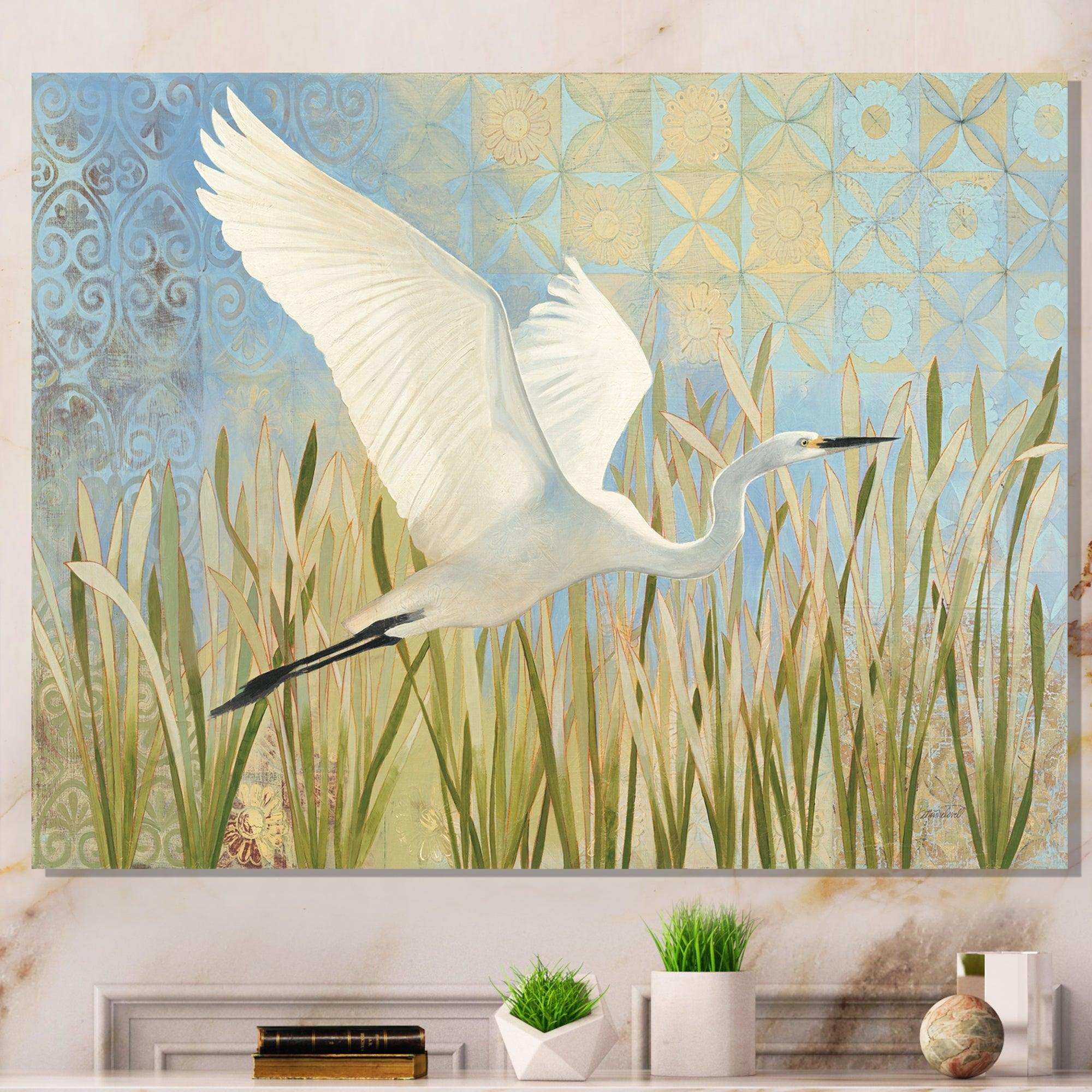 Snowy Egret in Flight vII