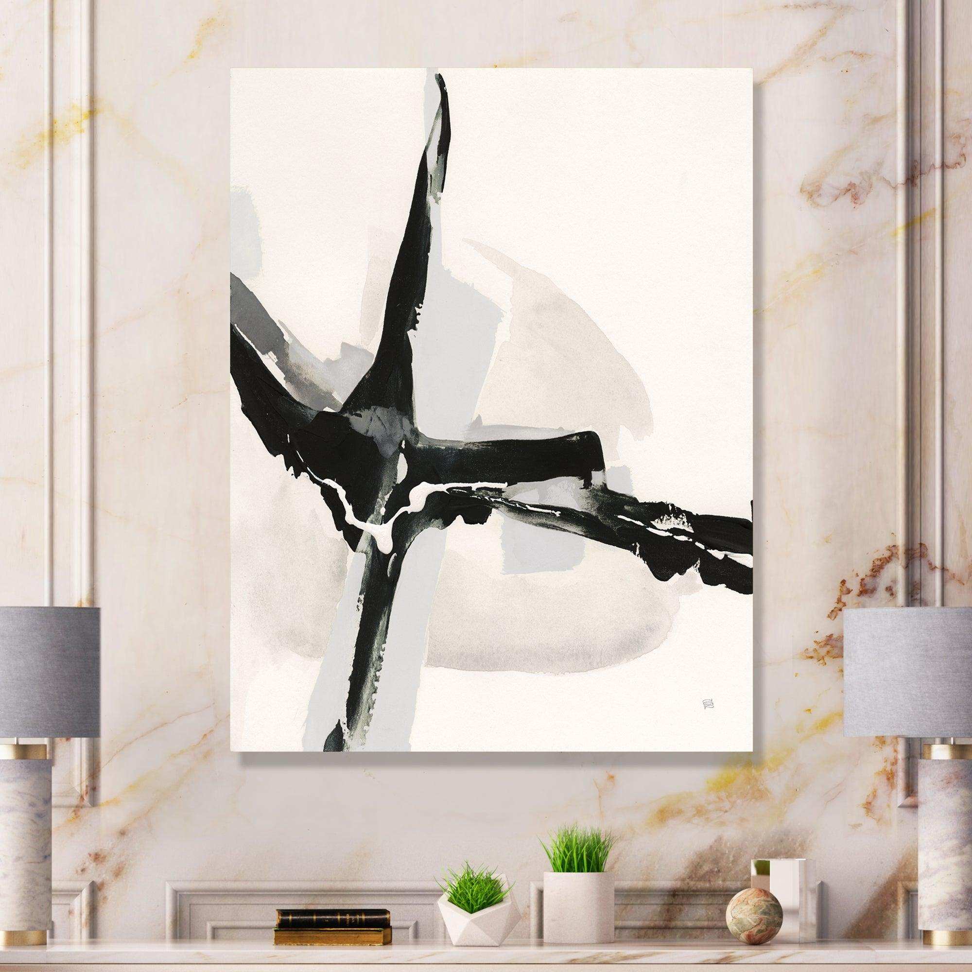 Abstract Neutral I Canvas Canvas