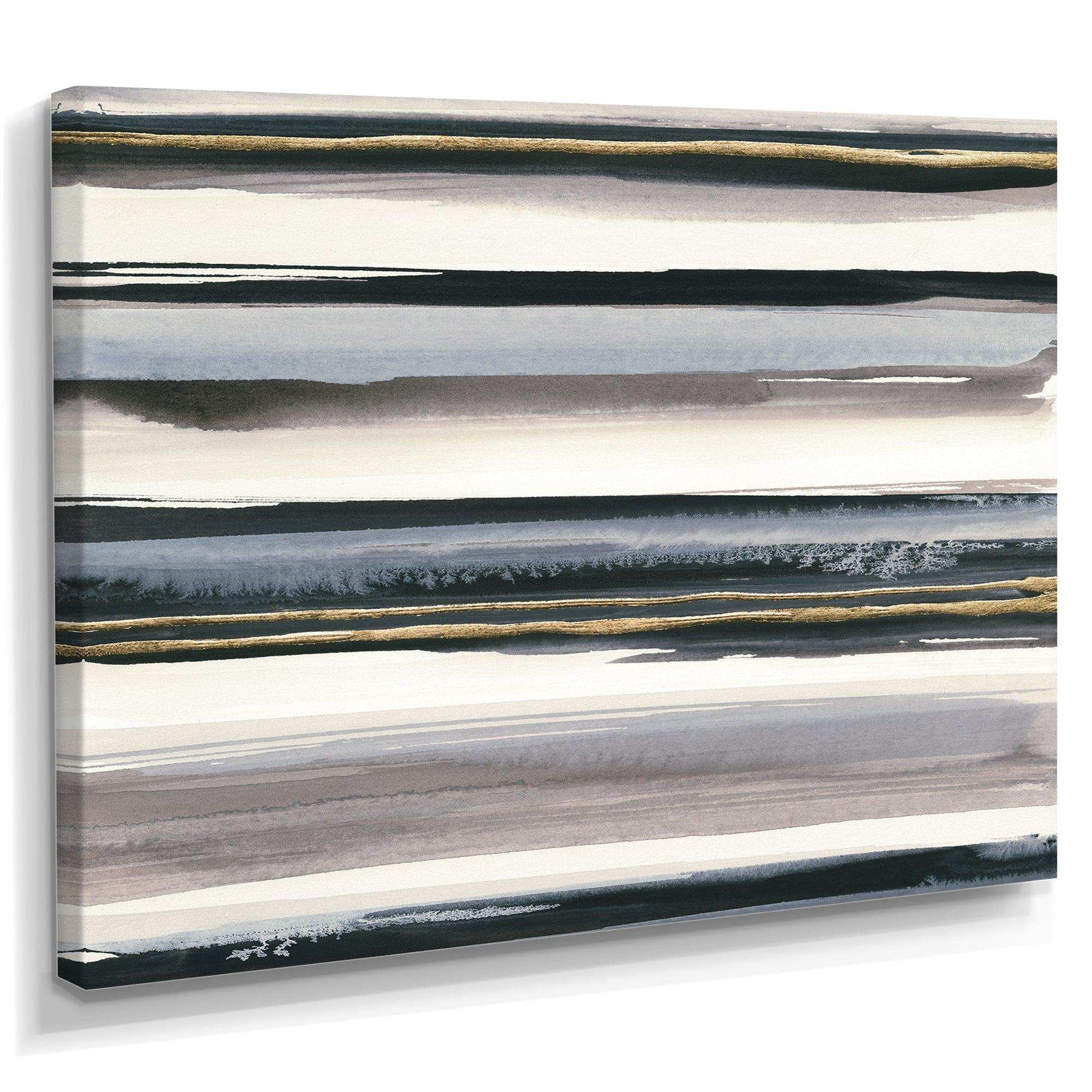 Gold Watercolor Amethyst I