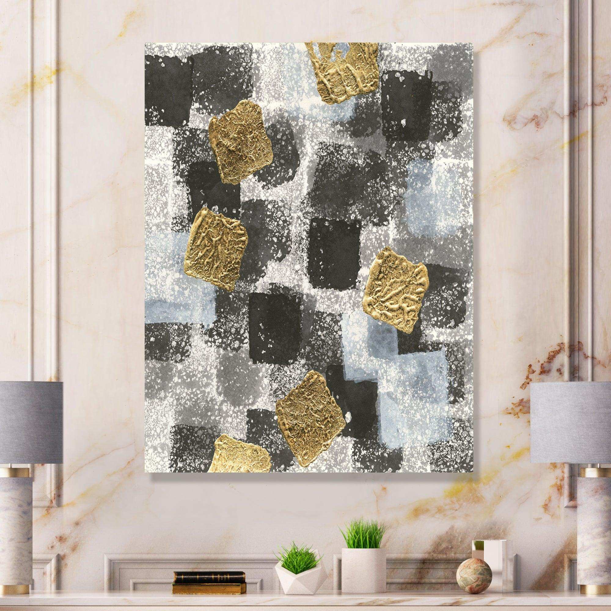 Gold Glamour Squares I