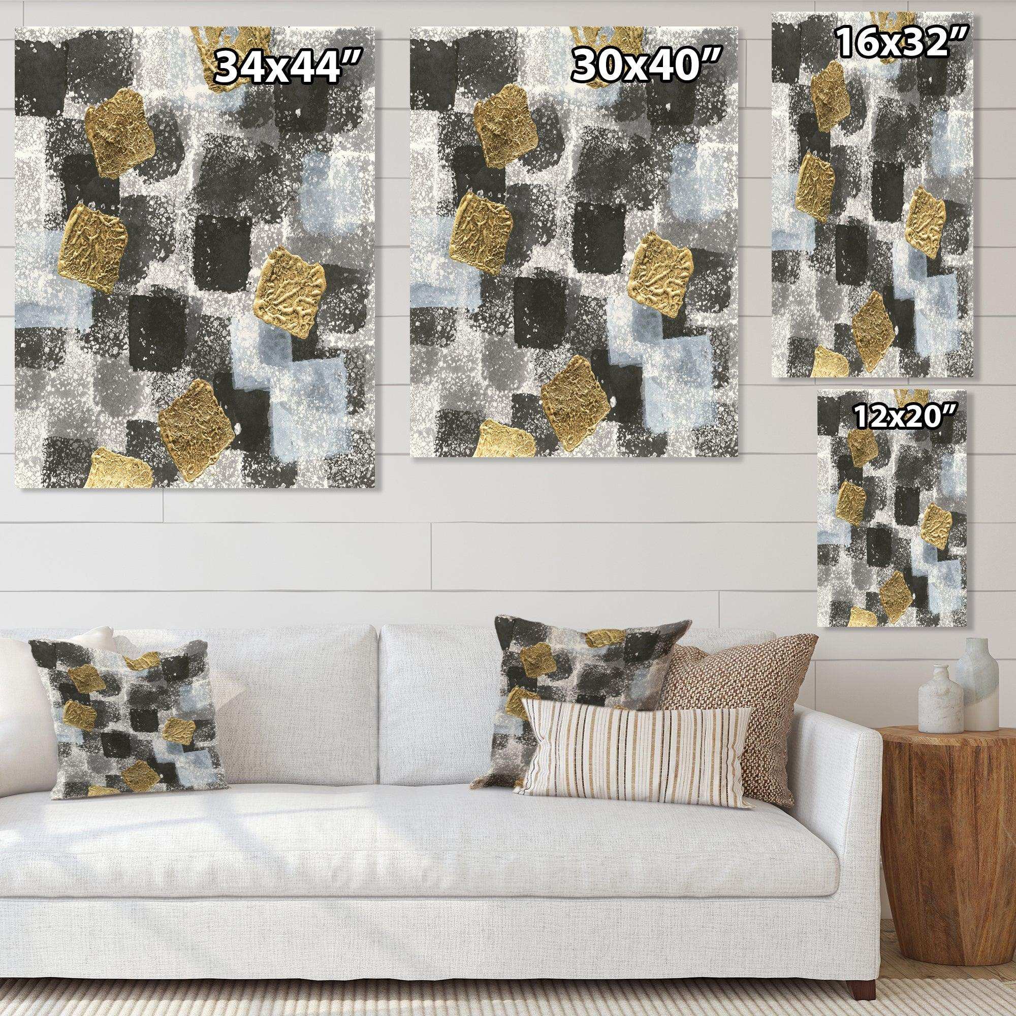 Gold Glamour Squares I