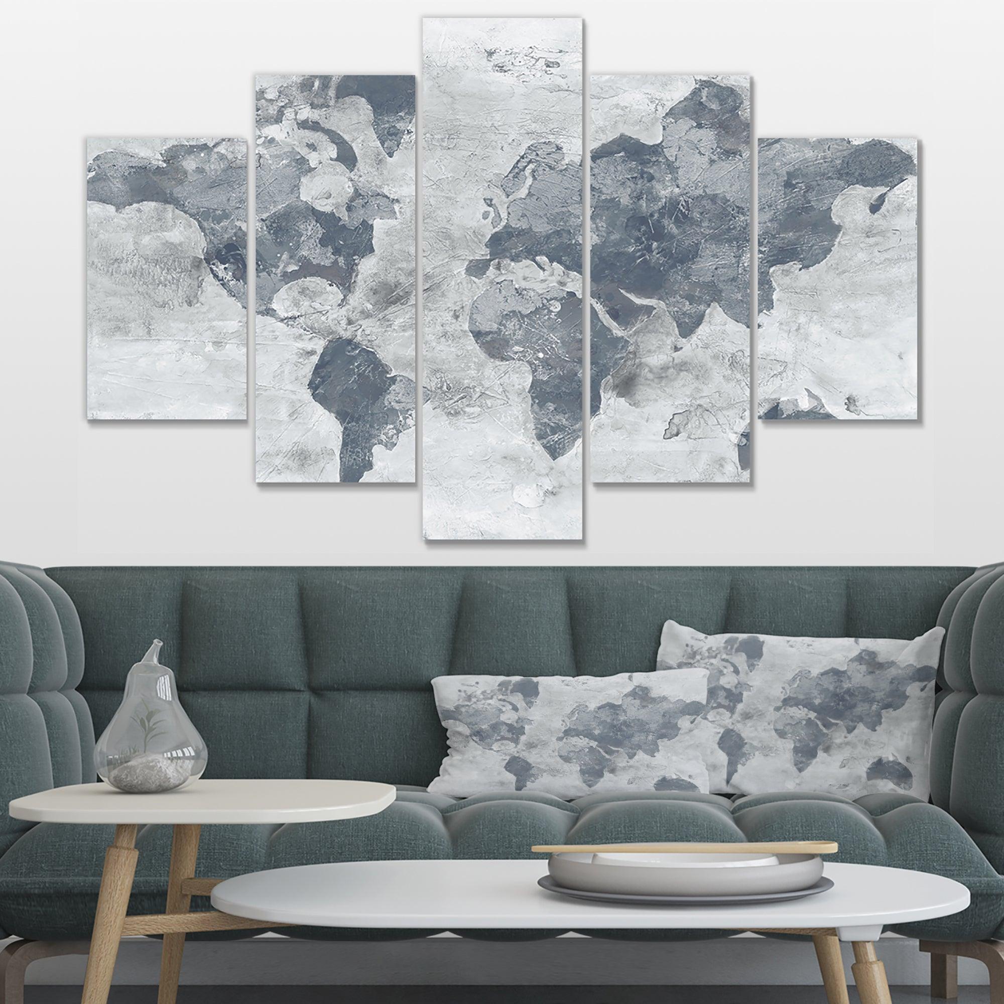 Golden Grey World Neutral Multi-Panels