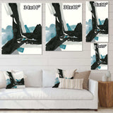 Geometric Black and Teal III