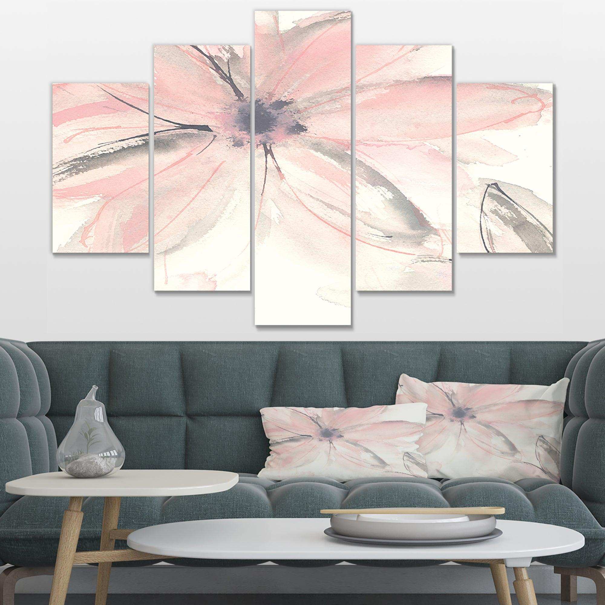 Pink Shabby Floral II Multi-Panels