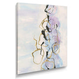 Gold Lines on Pastel I