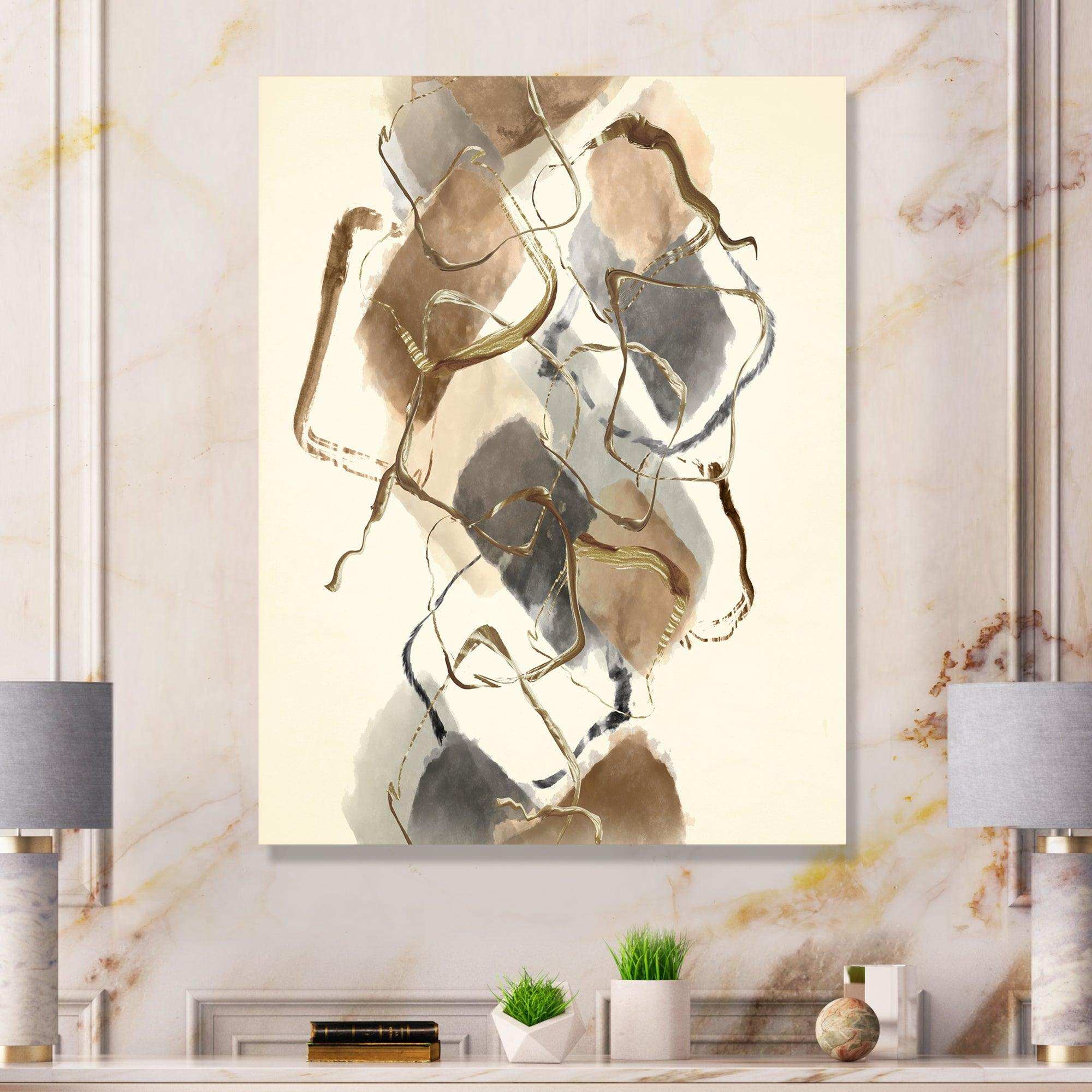 Gold Glam Squares III