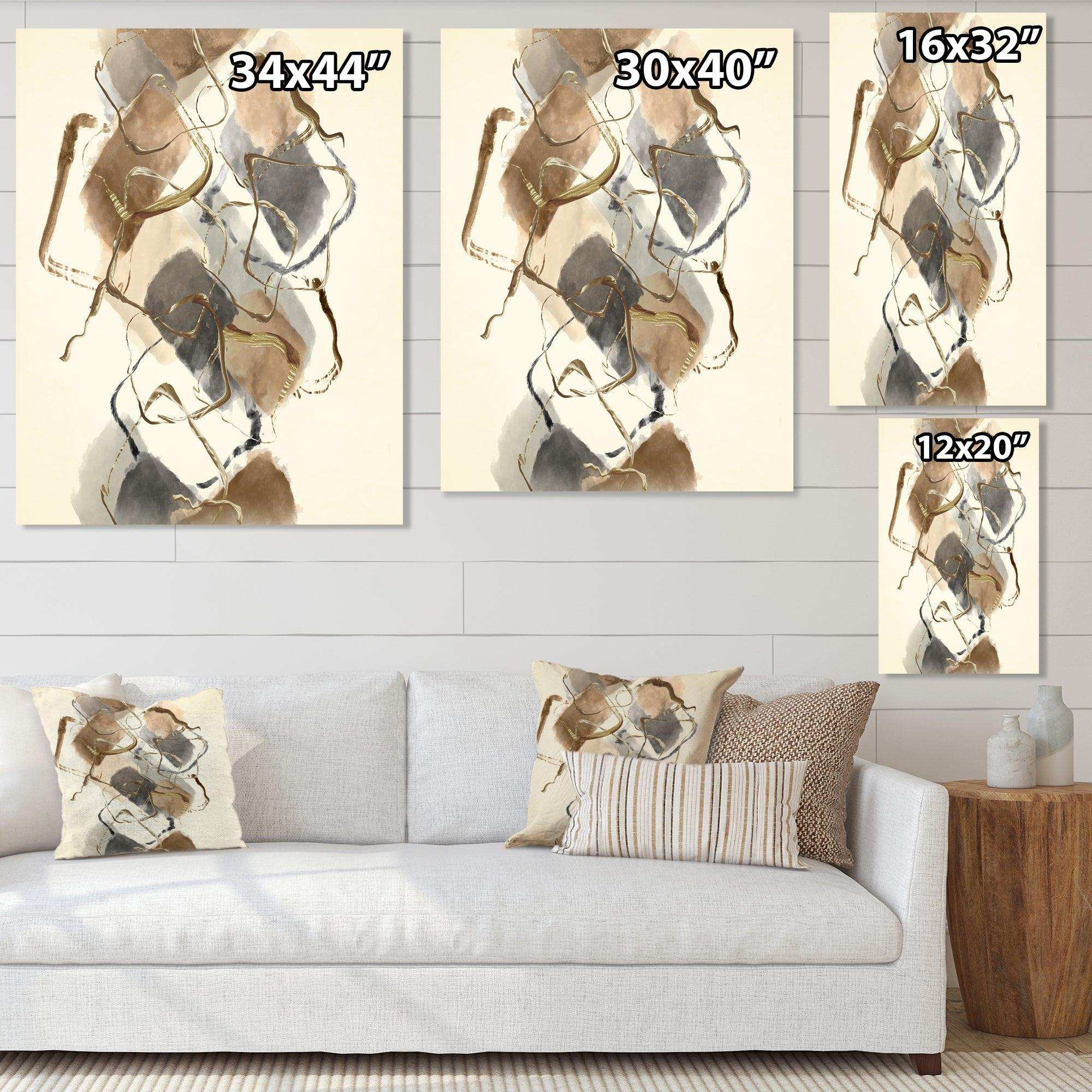 Gold Glam Squares III