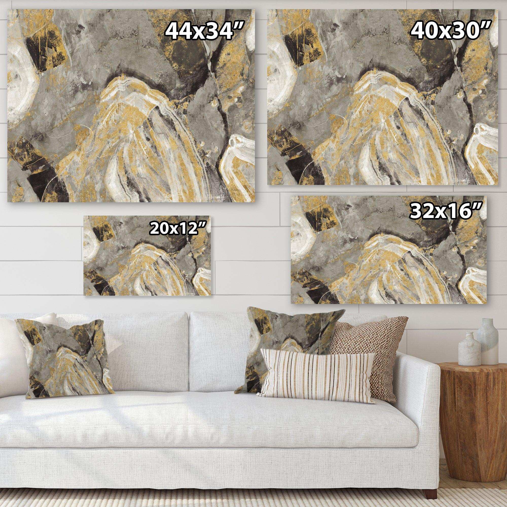 Painted Gold Stone