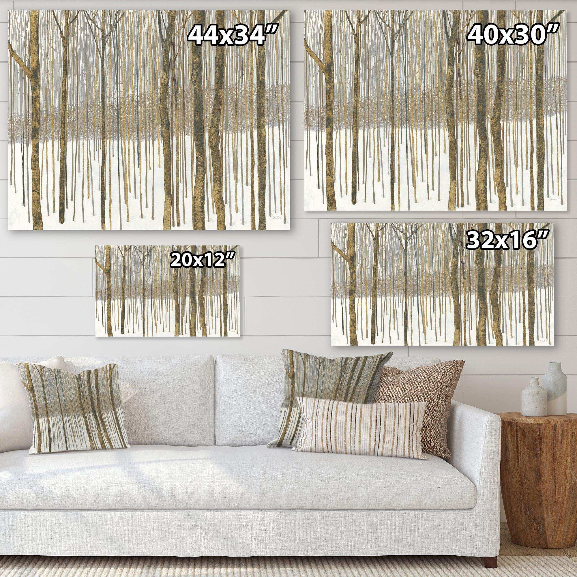 Forest in Winter Gold