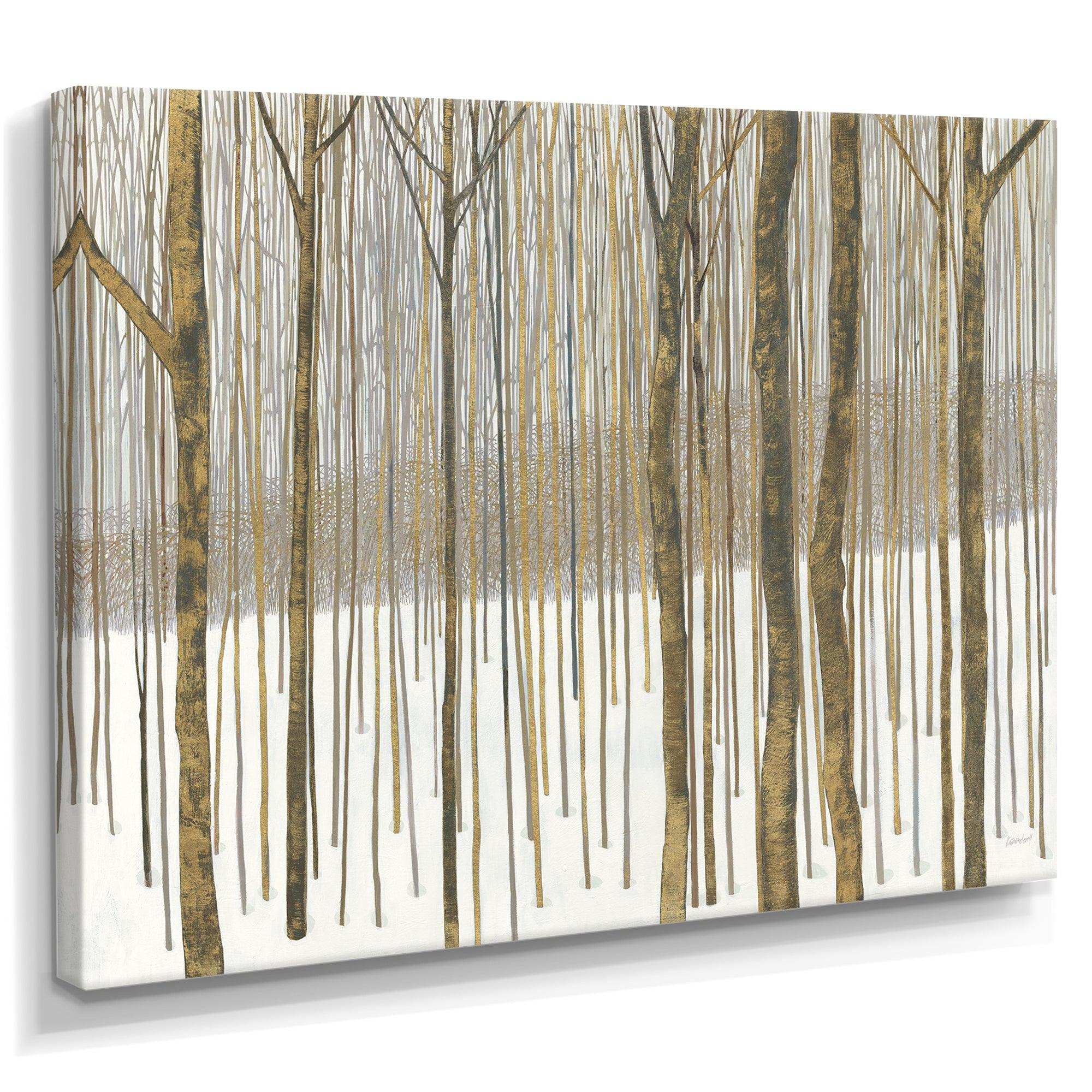 Forest in Winter Gold