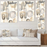 Neutral Oval Grey Stones I