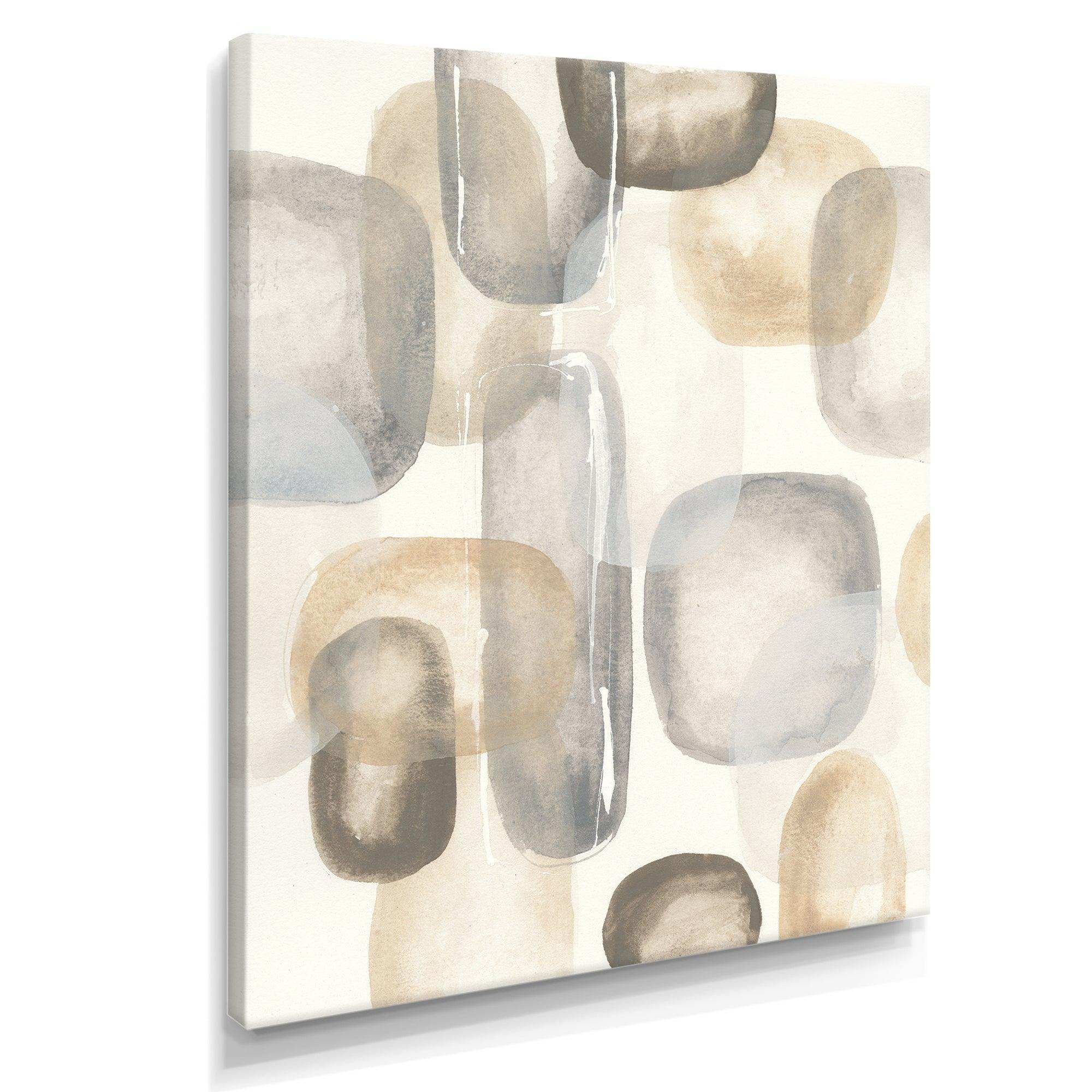 Neutral Oval Grey Stones I