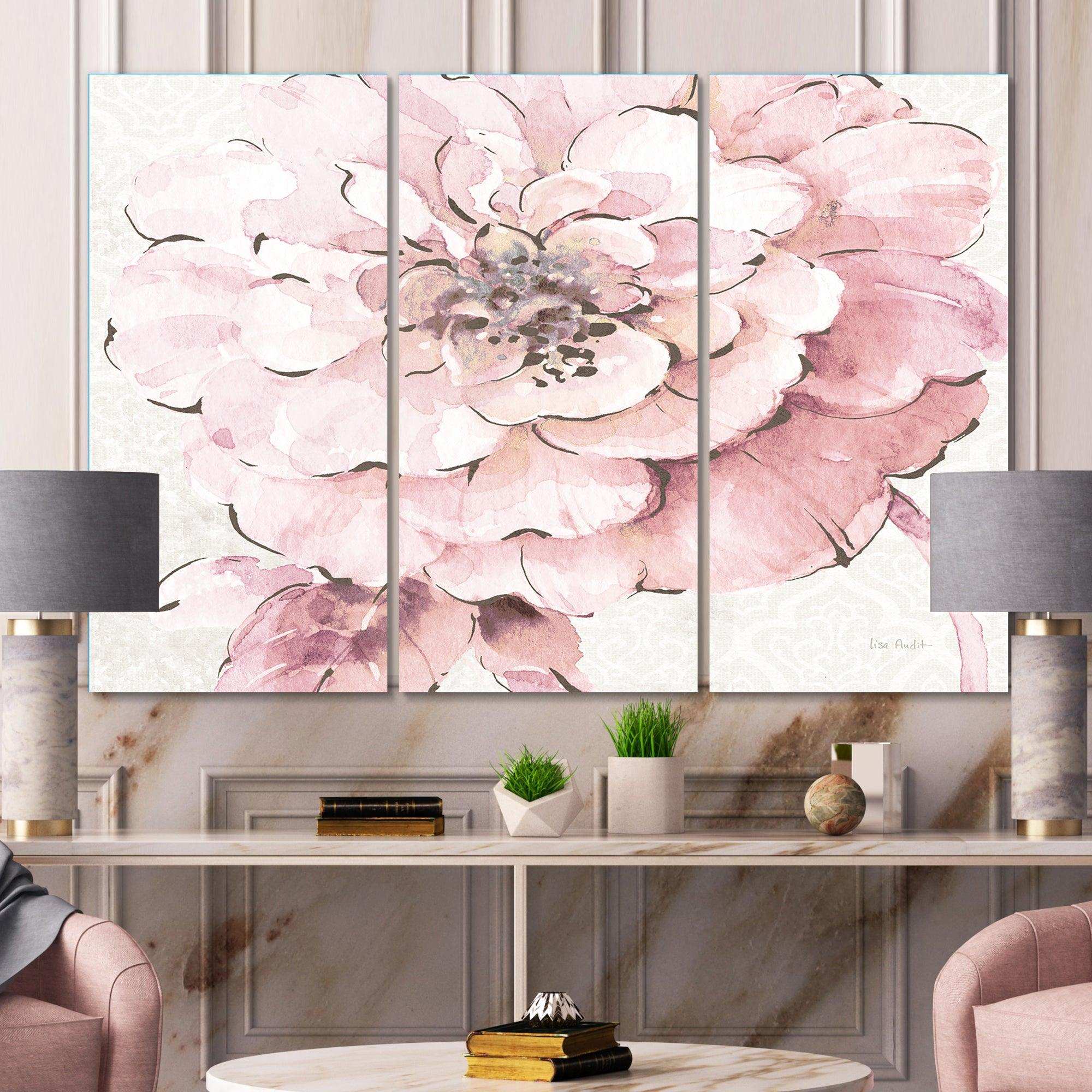 Indigold Shabby Peonies Pink Multi-Panels