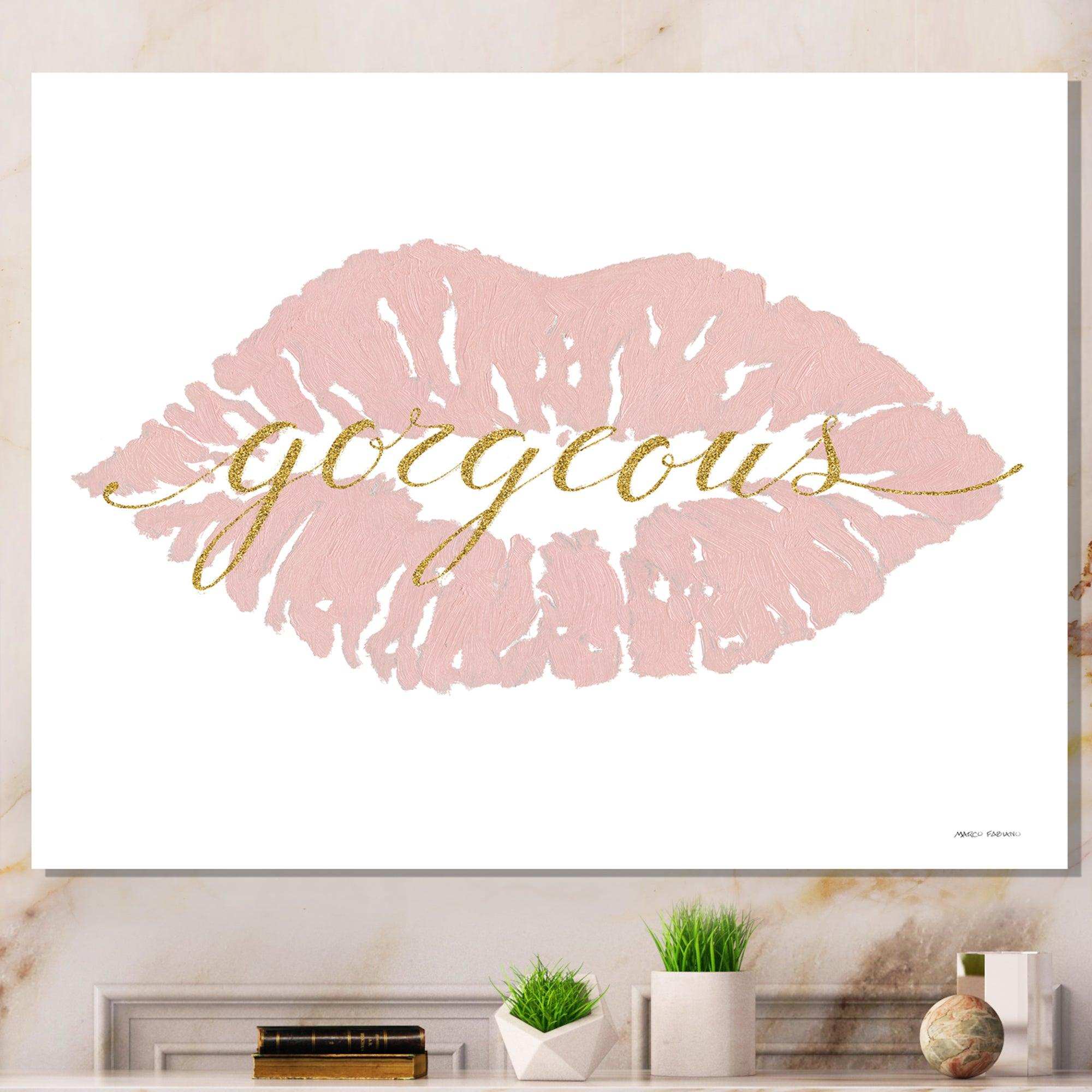 fashion Glam Lips on Gold II