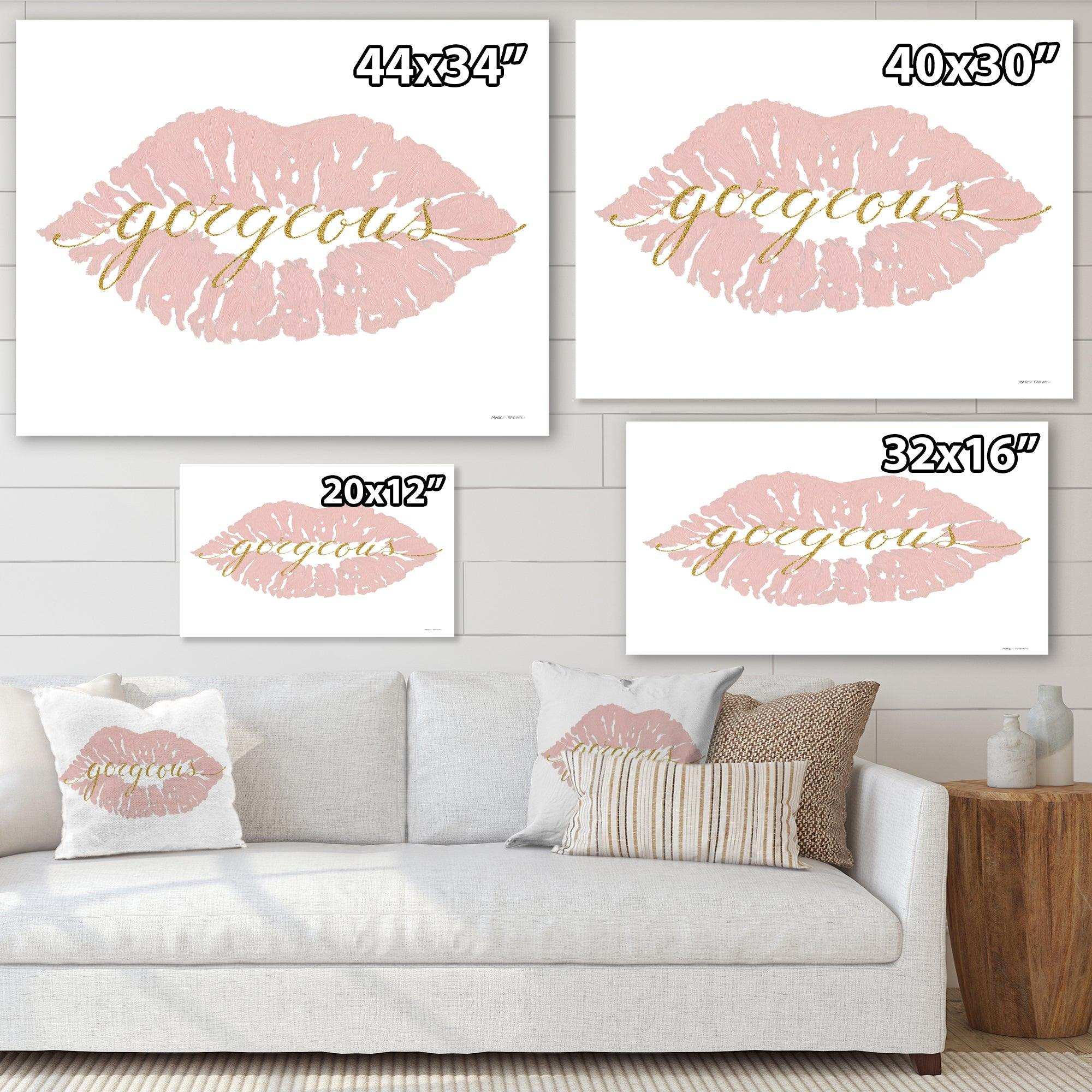 fashion Glam Lips on Gold II