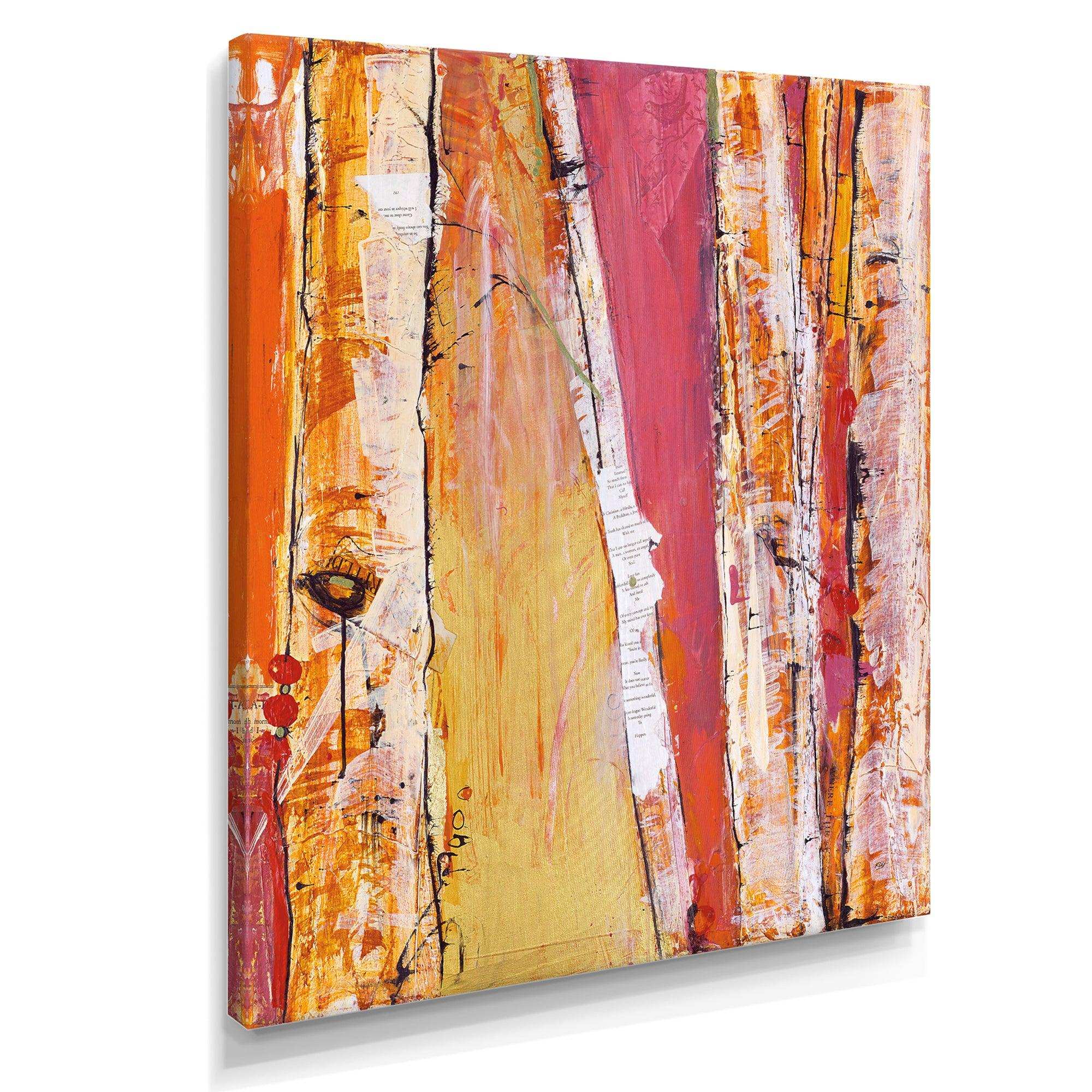 Orange Glam Natural Wood