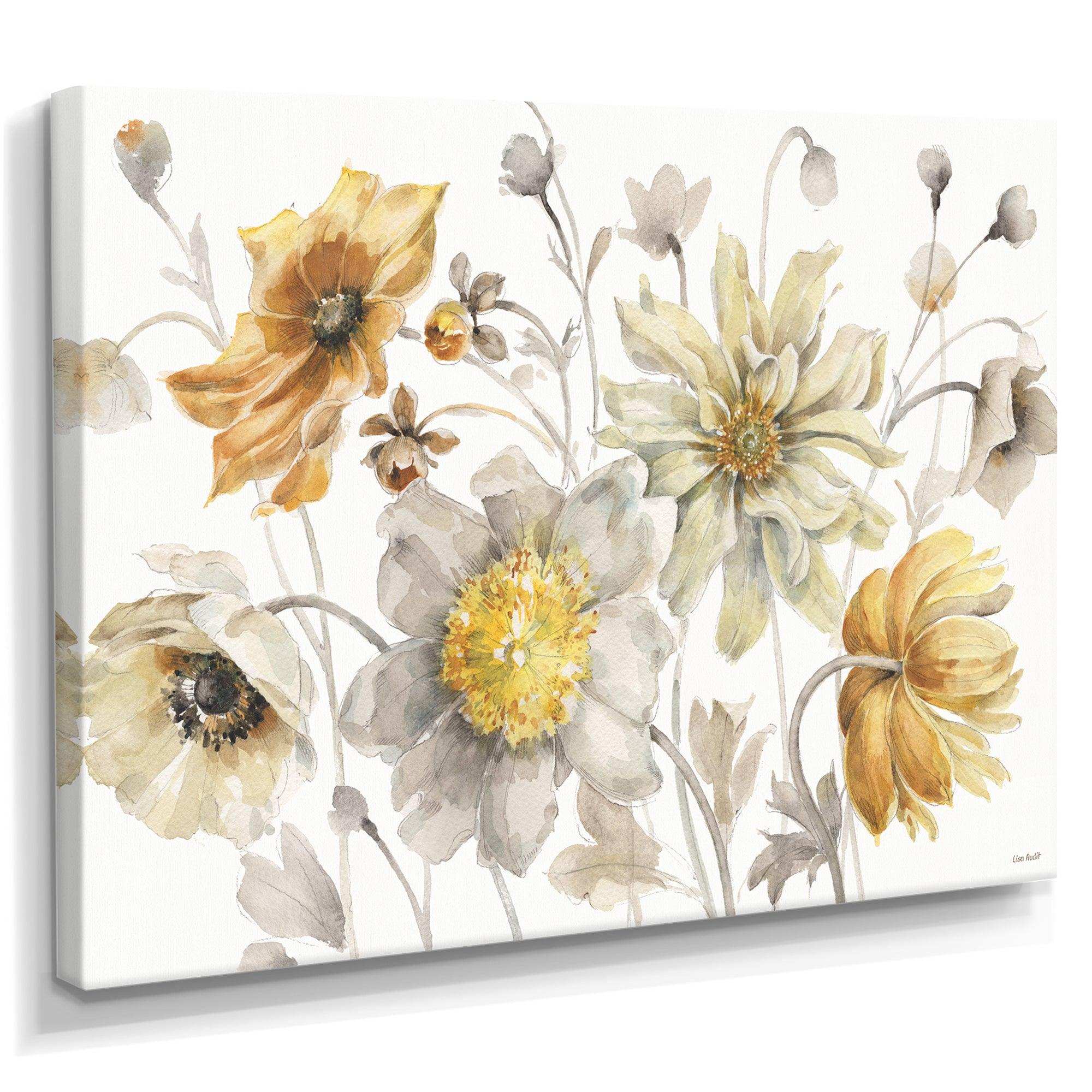 Fields of Gold Watercolor Flower VII