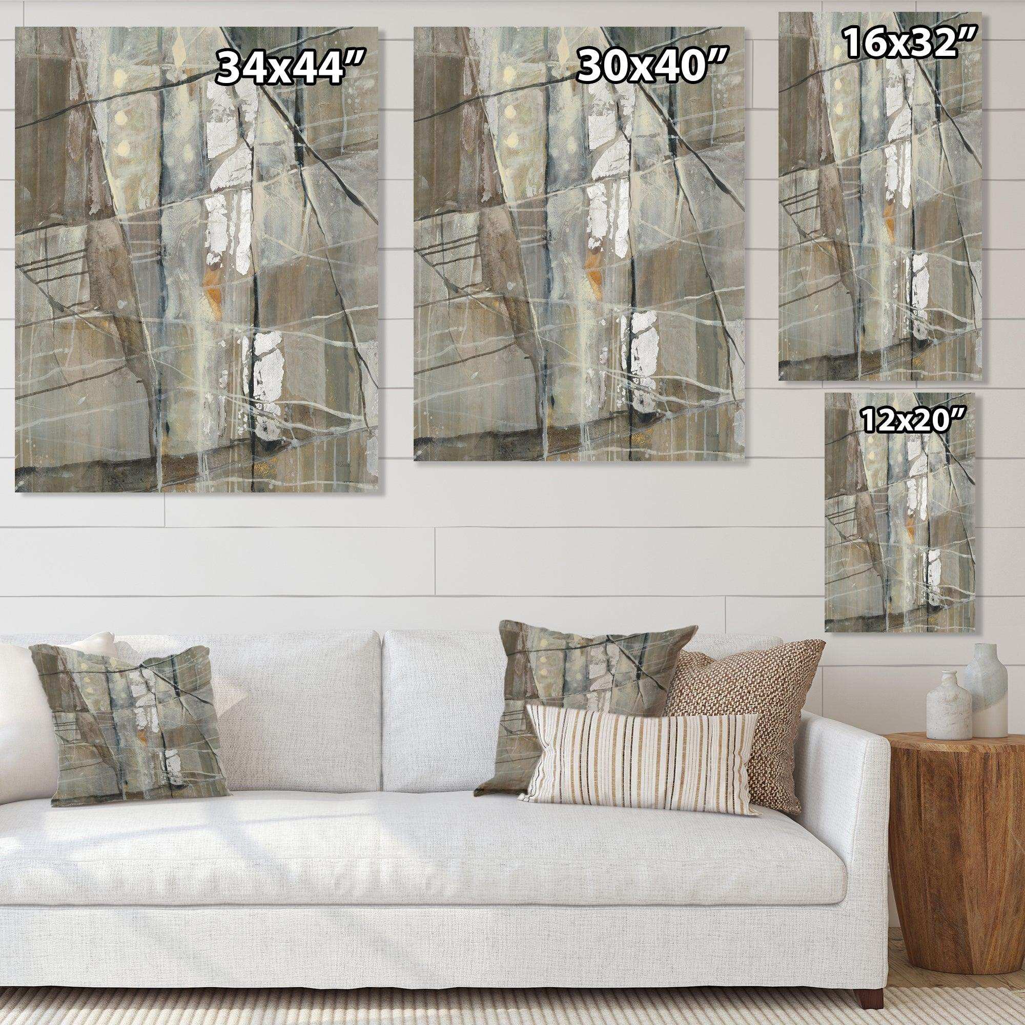 Grey Silver Geometric Composition