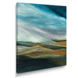 Watercolor Desert Storm Abstract Blue