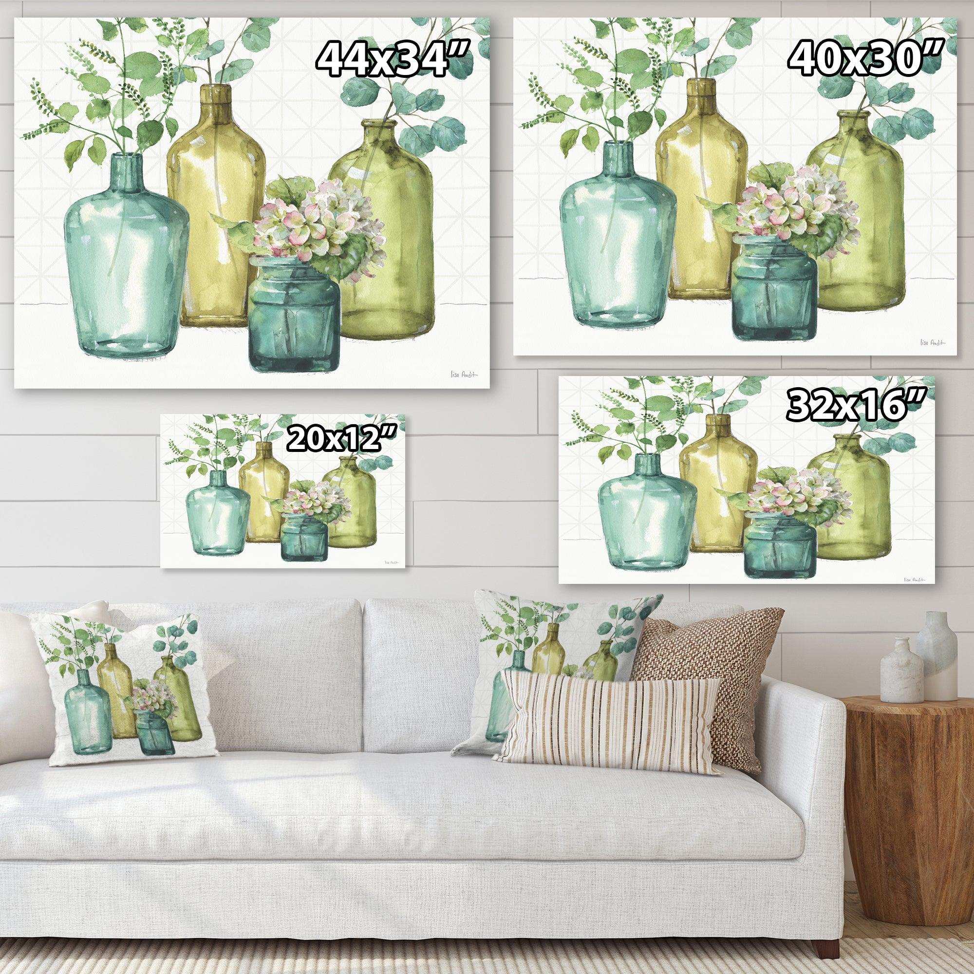 Mixed Botanical Green Leaves VIII