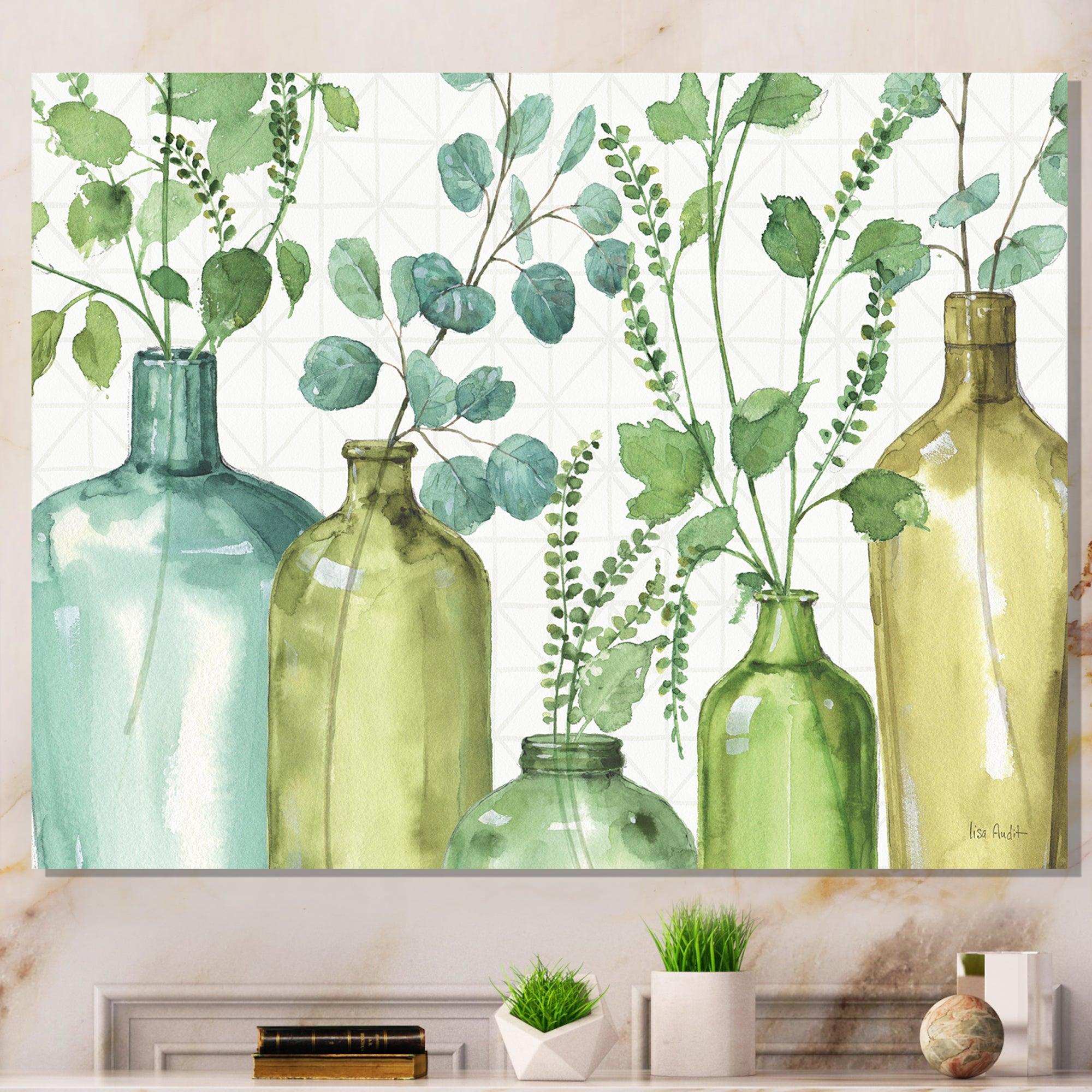 Mixed Botanical Green Leaves I0