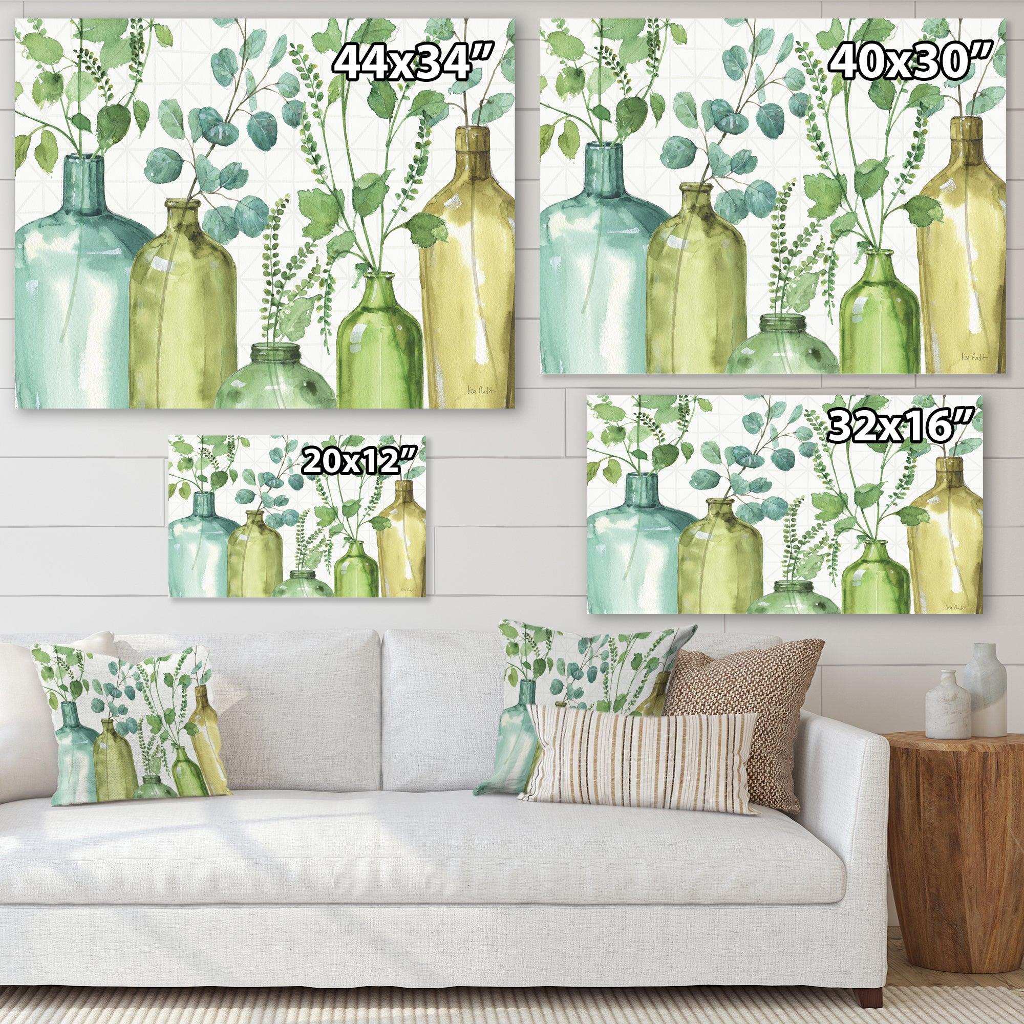 Mixed Botanical Green Leaves I0