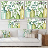 Mixed Botanical Green Leaves I0