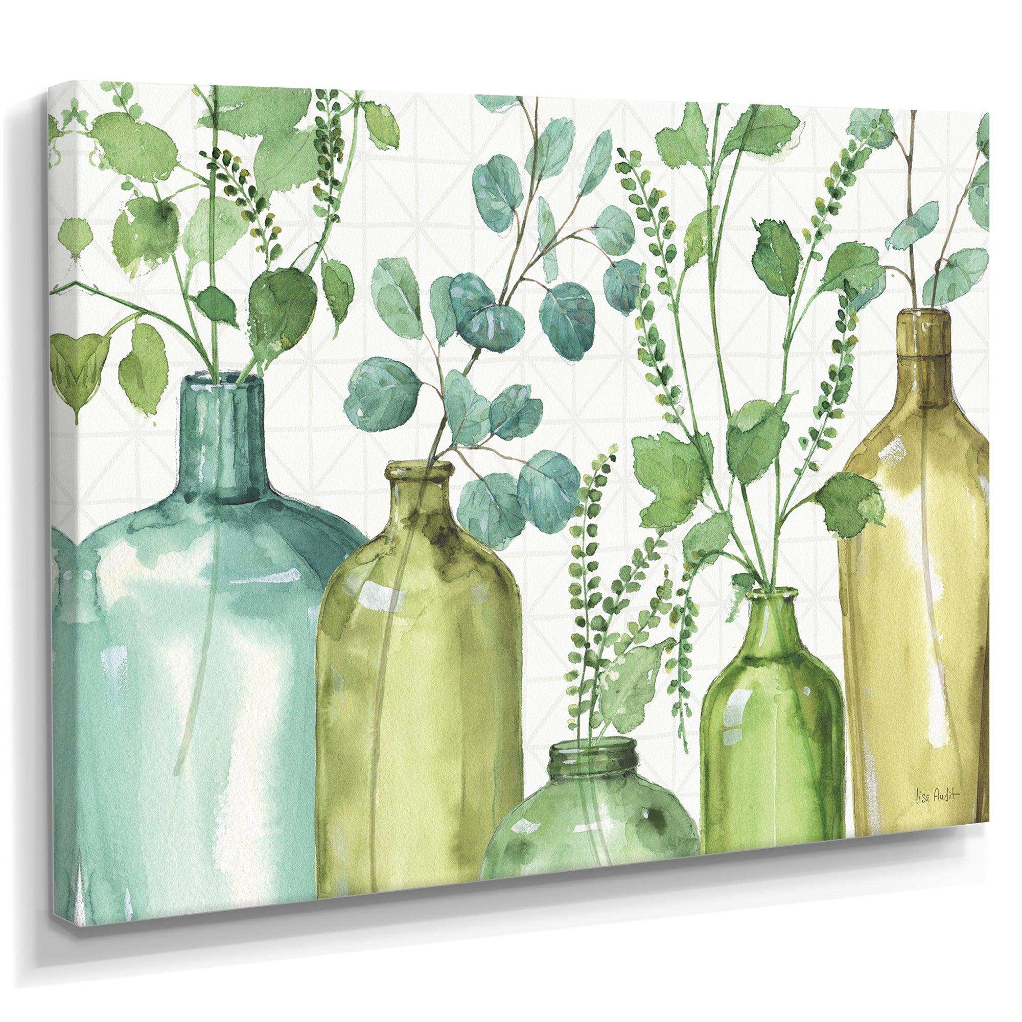 Mixed Botanical Green Leaves I0