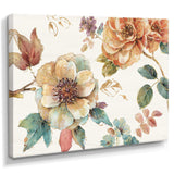 Orange and Cream Cottage Flowers Twig